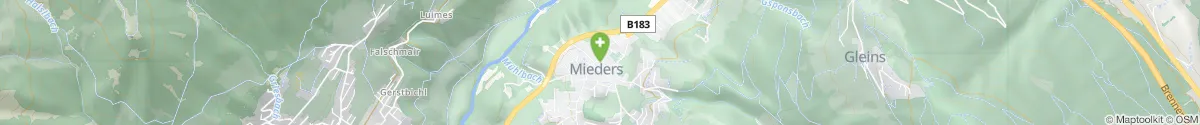Kartendarstellung des Standorts für Apotheke zur Serles in 6142 Mieders